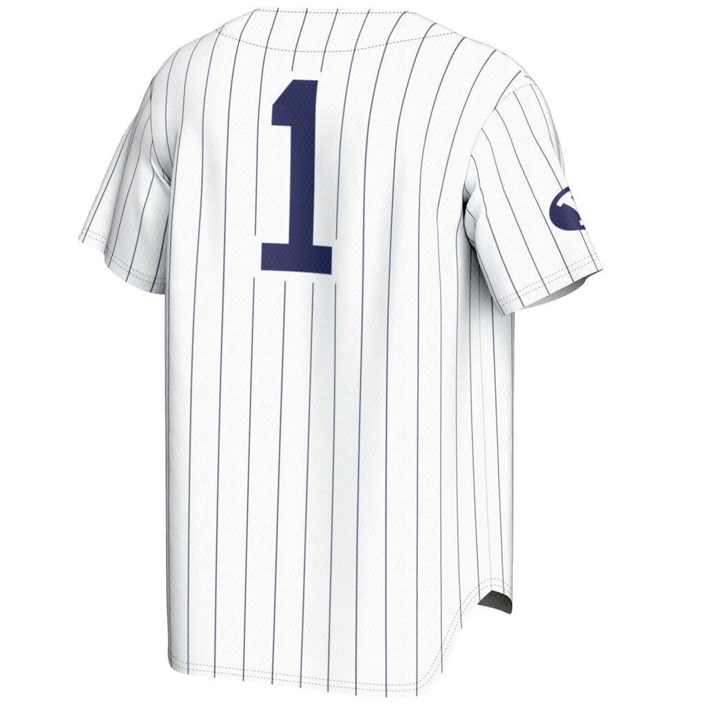 GameDay Greats #1 White BYU Cougars Lightweight Baseball Jersey