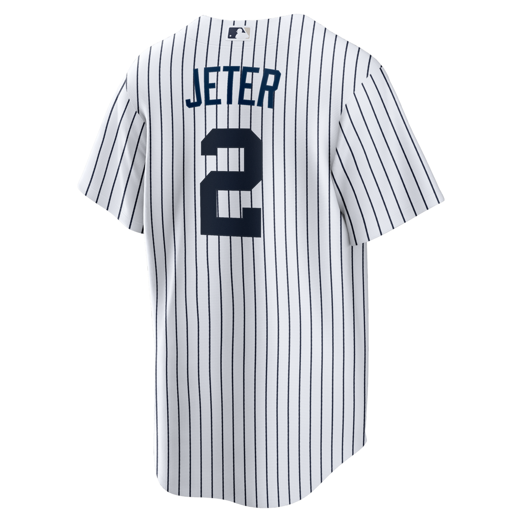 New York Yankees Derek Jeter Nike White Home Retired Player Replica Jersey
