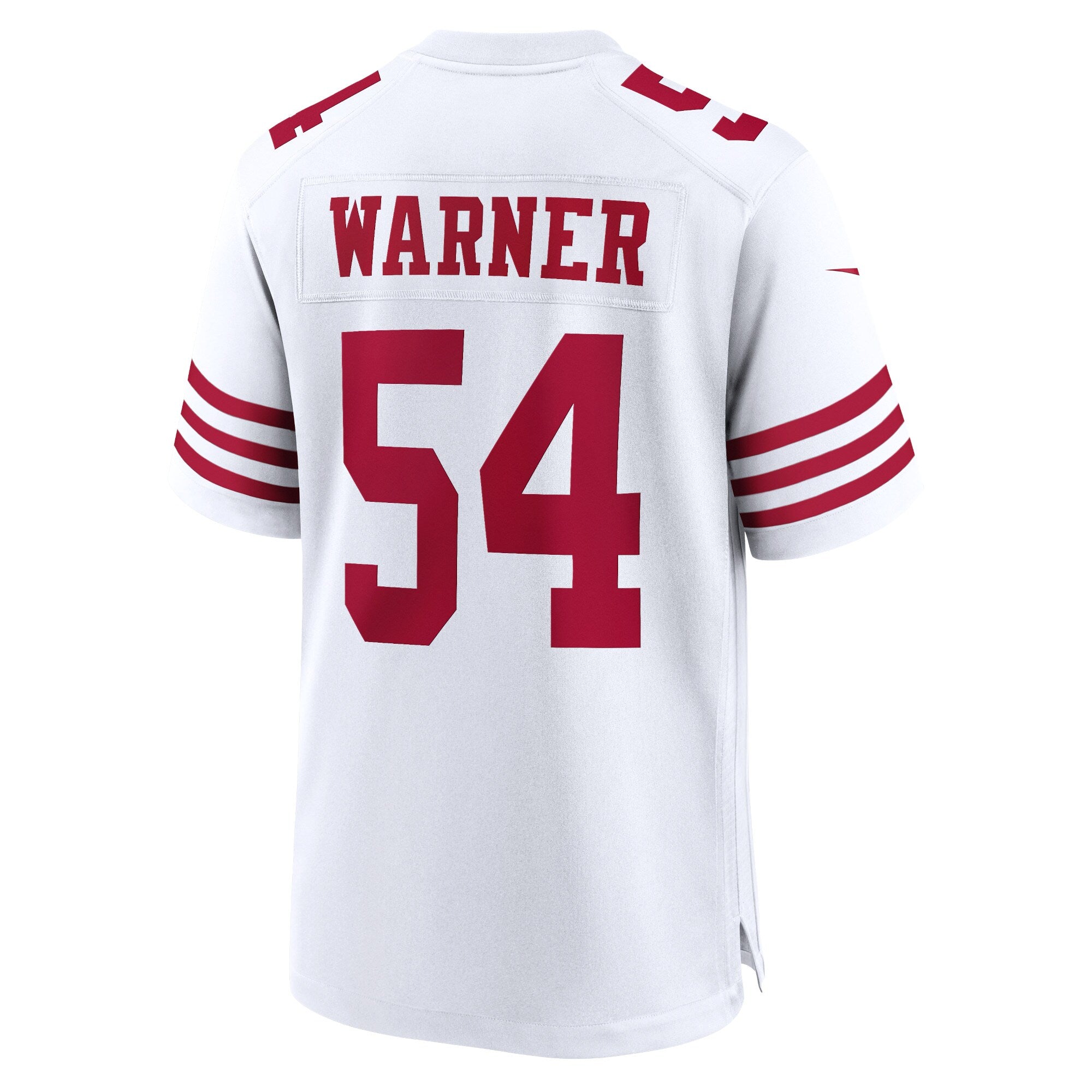 San Francisco 49ers Fred Warner Nike White Player Game Jersey