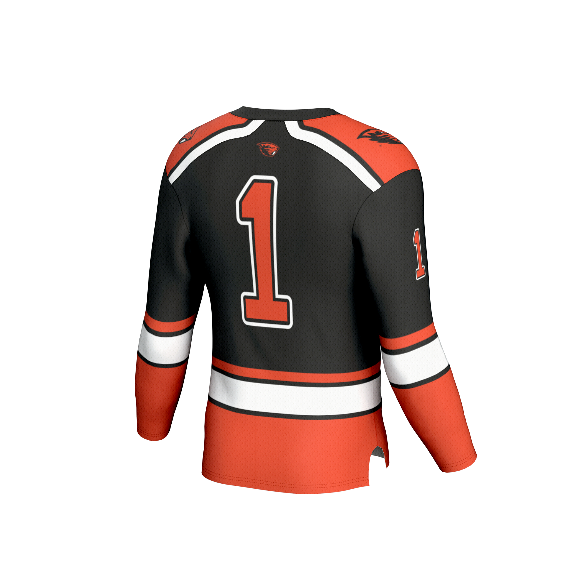 GameDay Greats #1 Black Oregon State Beavers Lightweight Hockey Fashion Jersey