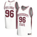 GameDay Greats White Mississippi State Bulldogs Lightweight Collegiate Basketball Fashion Jersey