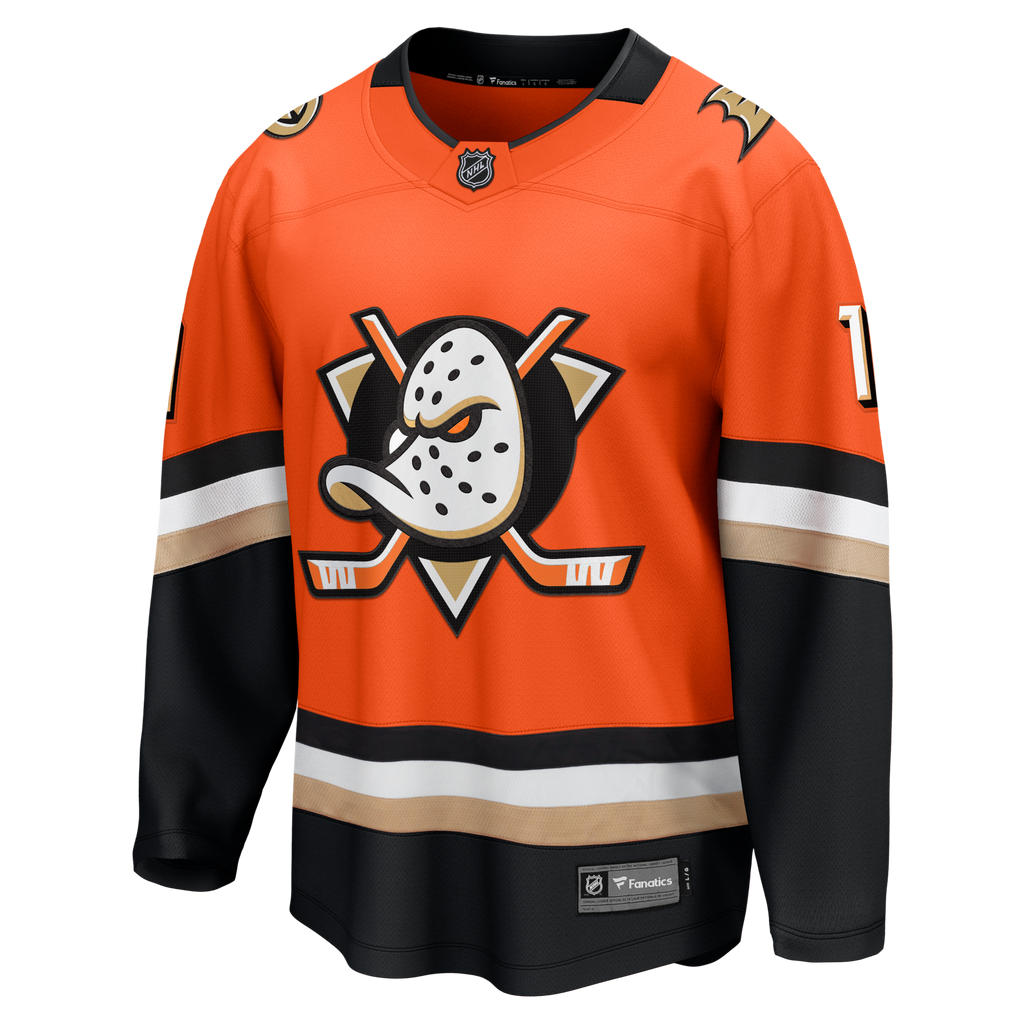 Anaheim Ducks Lukas Dostal Fanatics Orange Home Breakaway Jersey