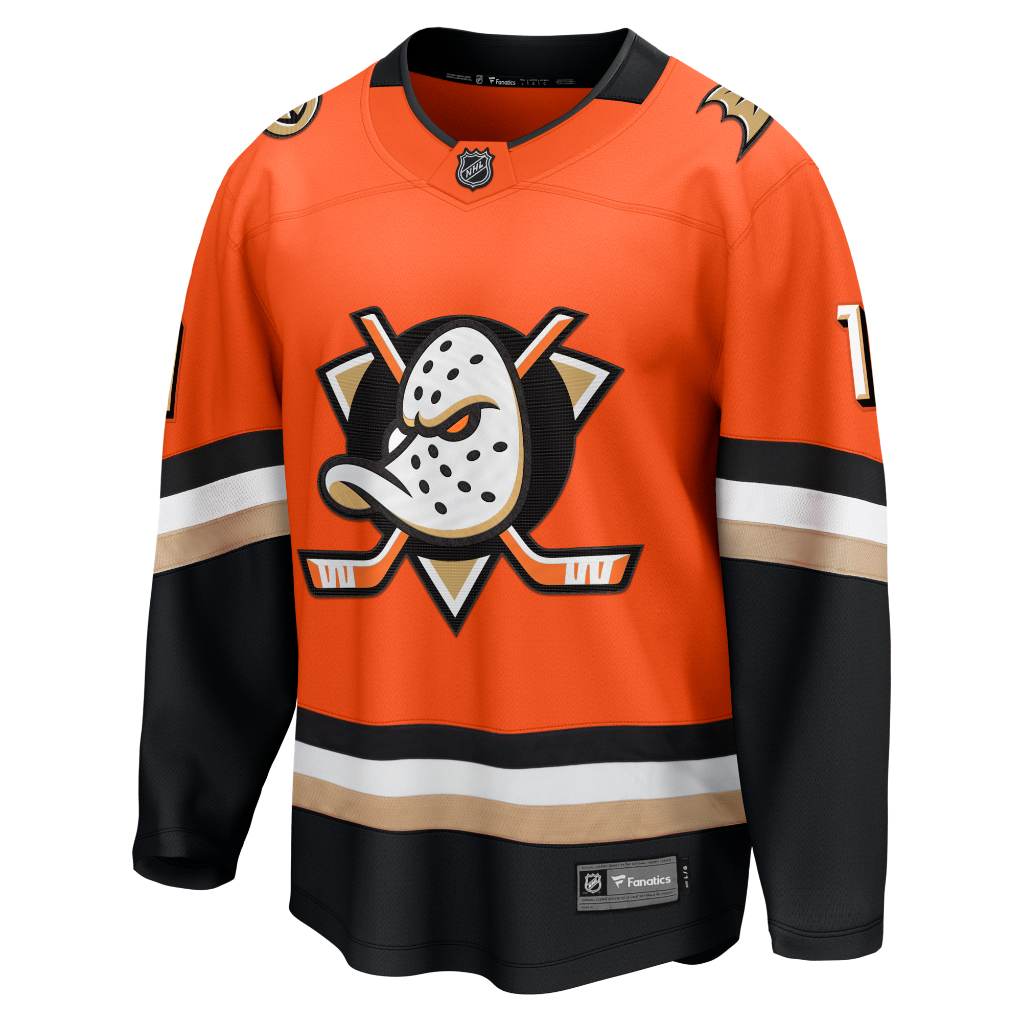 Anaheim Ducks Lukas Dostal Fanatics Orange Home Breakaway Jersey