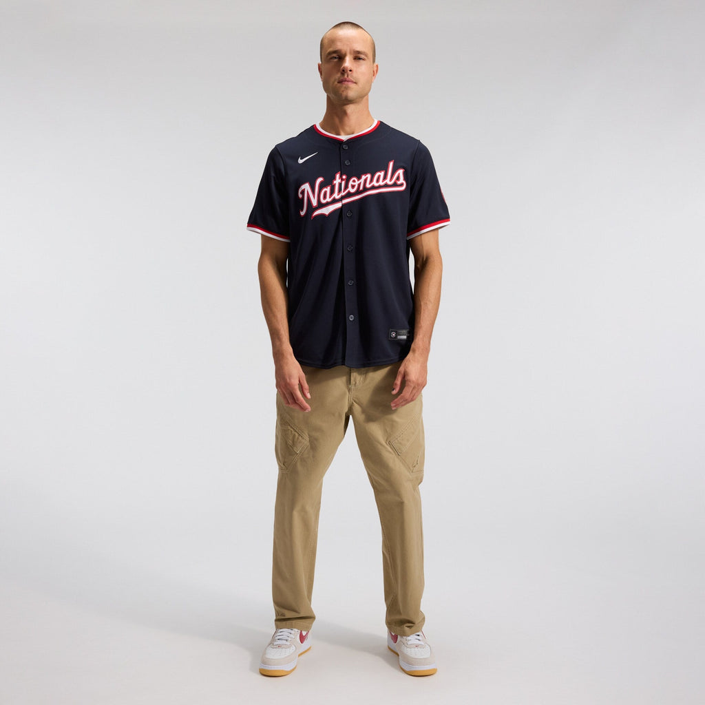 Washington Nationals James Wood Nike Navy Alternate Limited Player Jersey