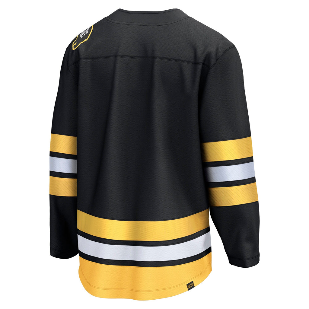 Boston Bruins Fanatics Black Anniversary Home Breakaway Jersey