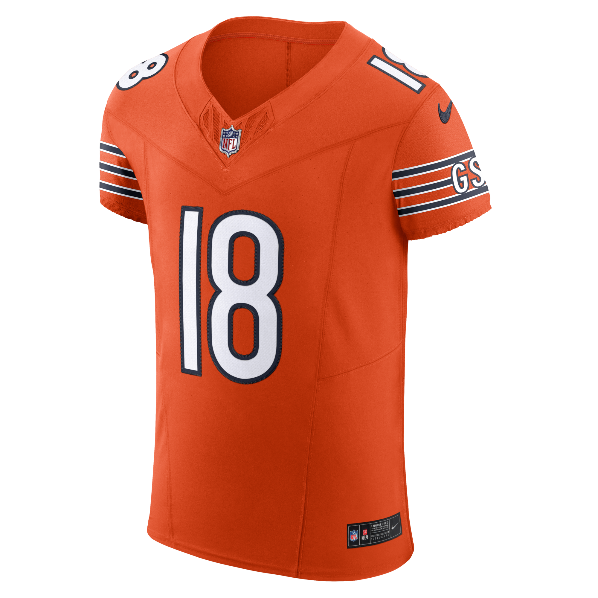 Chicago Bears Caleb Williams Nike Orange Alternate Vapor F.U.S.E. Elite Jersey
