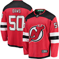 New Jersey Devils Nico Daws Fanatics Red Home Breakaway Player Jersey