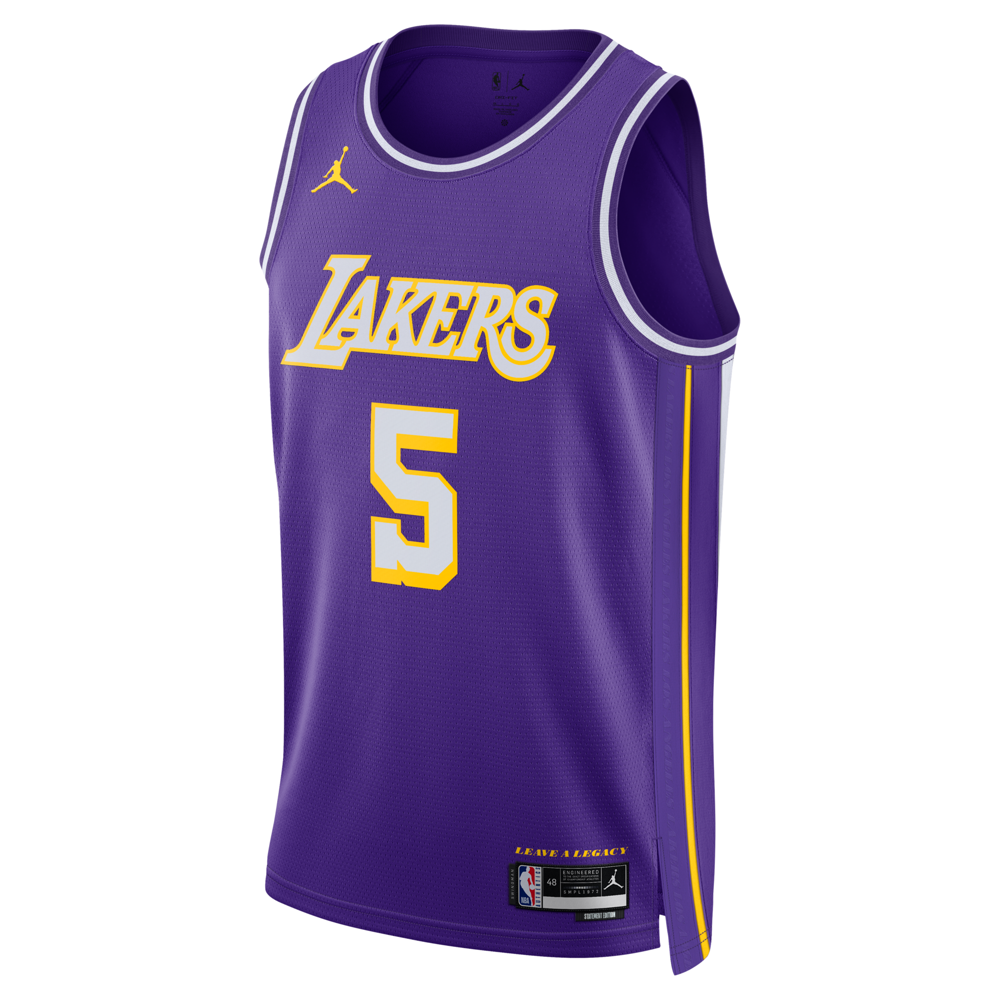 Los Angeles Lakers Jordan Brand Statement Edition Jersey - Purple - Quentin Grimes