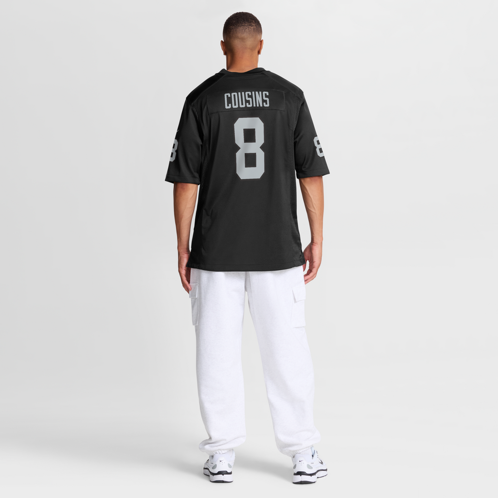 Las Vegas Raiders Kirk Cousins Nike Black Team Game Jersey