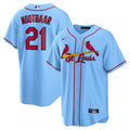 St. Louis Cardinals Lars Nootbaar Nike Light Blue Alternate Replica Jersey