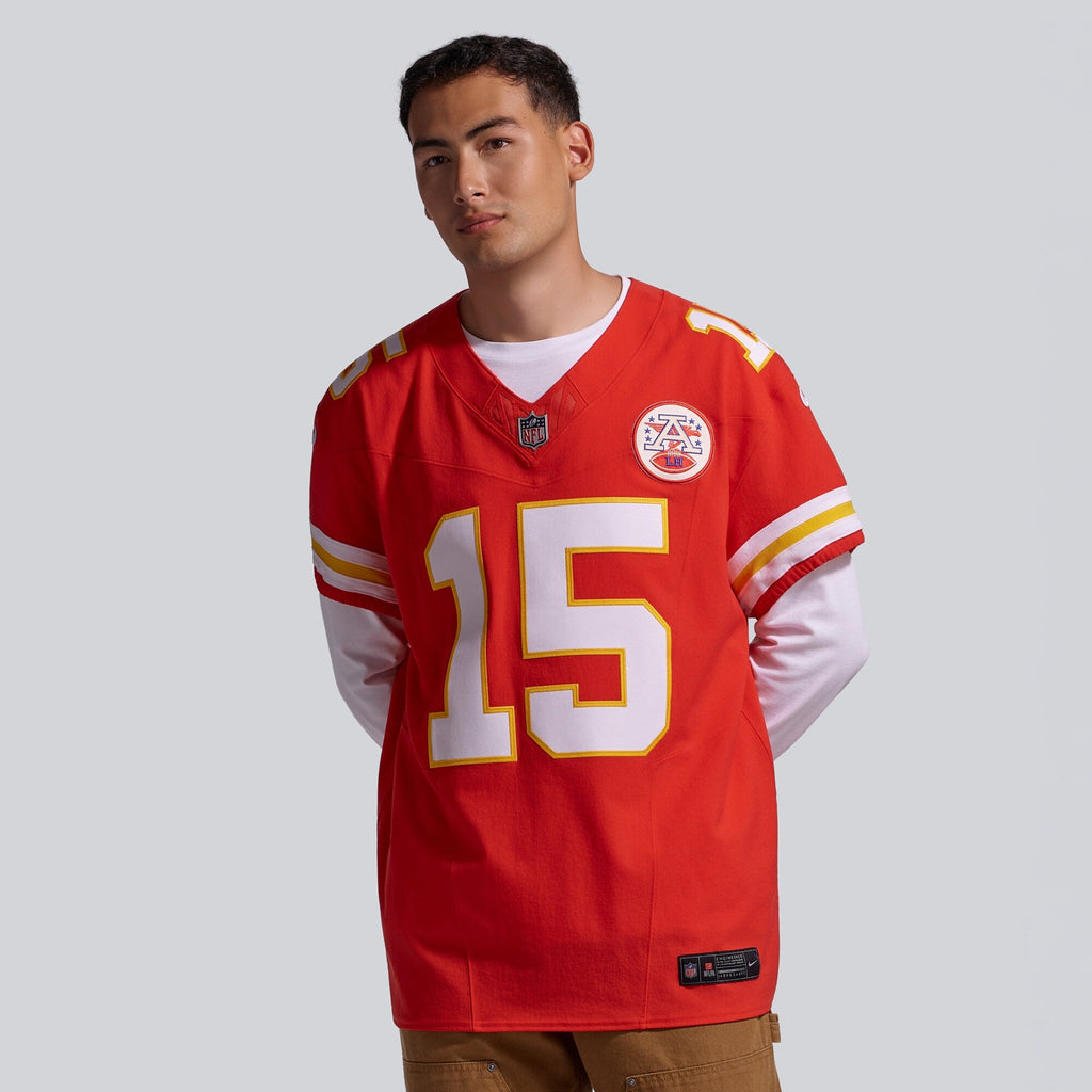 Kansas City Chiefs Patrick Mahomes Nike Red Team Vapor F.U.S.E. Elite Jersey