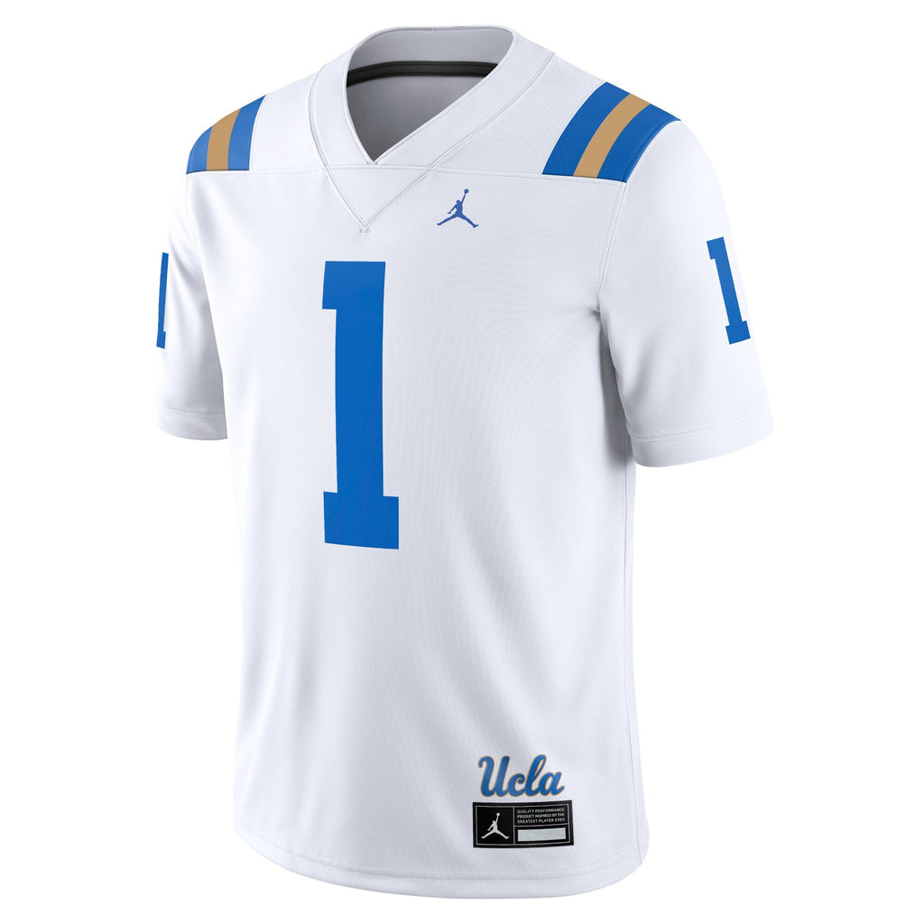 Jordan Brand #1 White UCLA Bruins Game Jersey