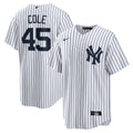 New York Yankees Gerrit Cole Nike White Home Replica Player Name Jersey