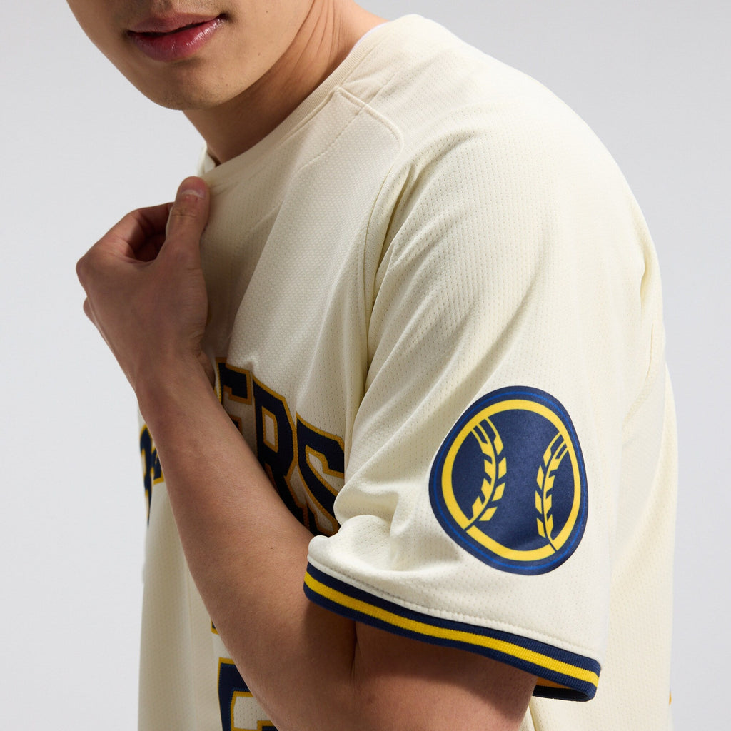 Milwaukee Brewers William Contreras Nike Cream Home Limited Player Jersey