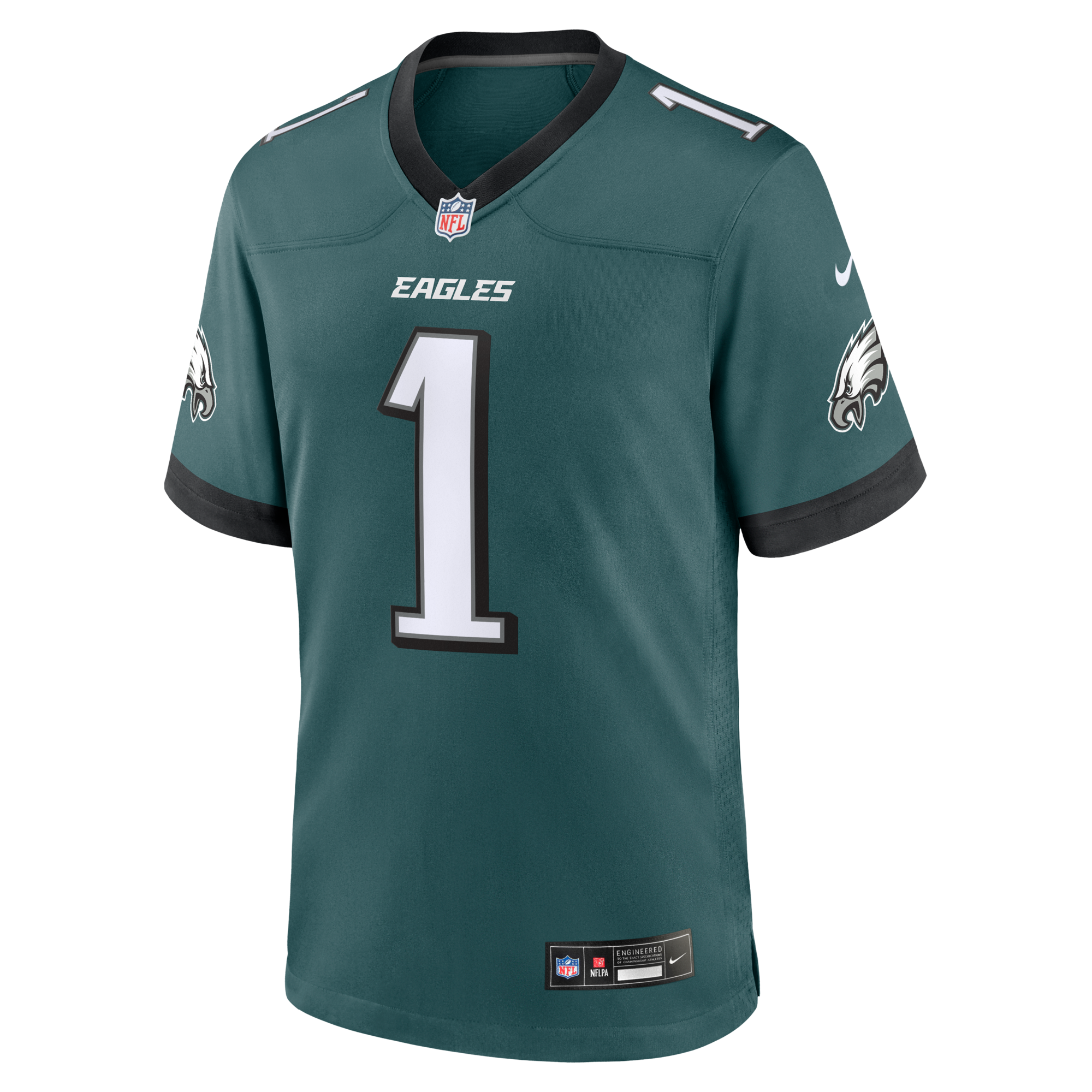 Philadelphia Eagles Jalen Hurts Nike Midnight Green Team Game Jersey
