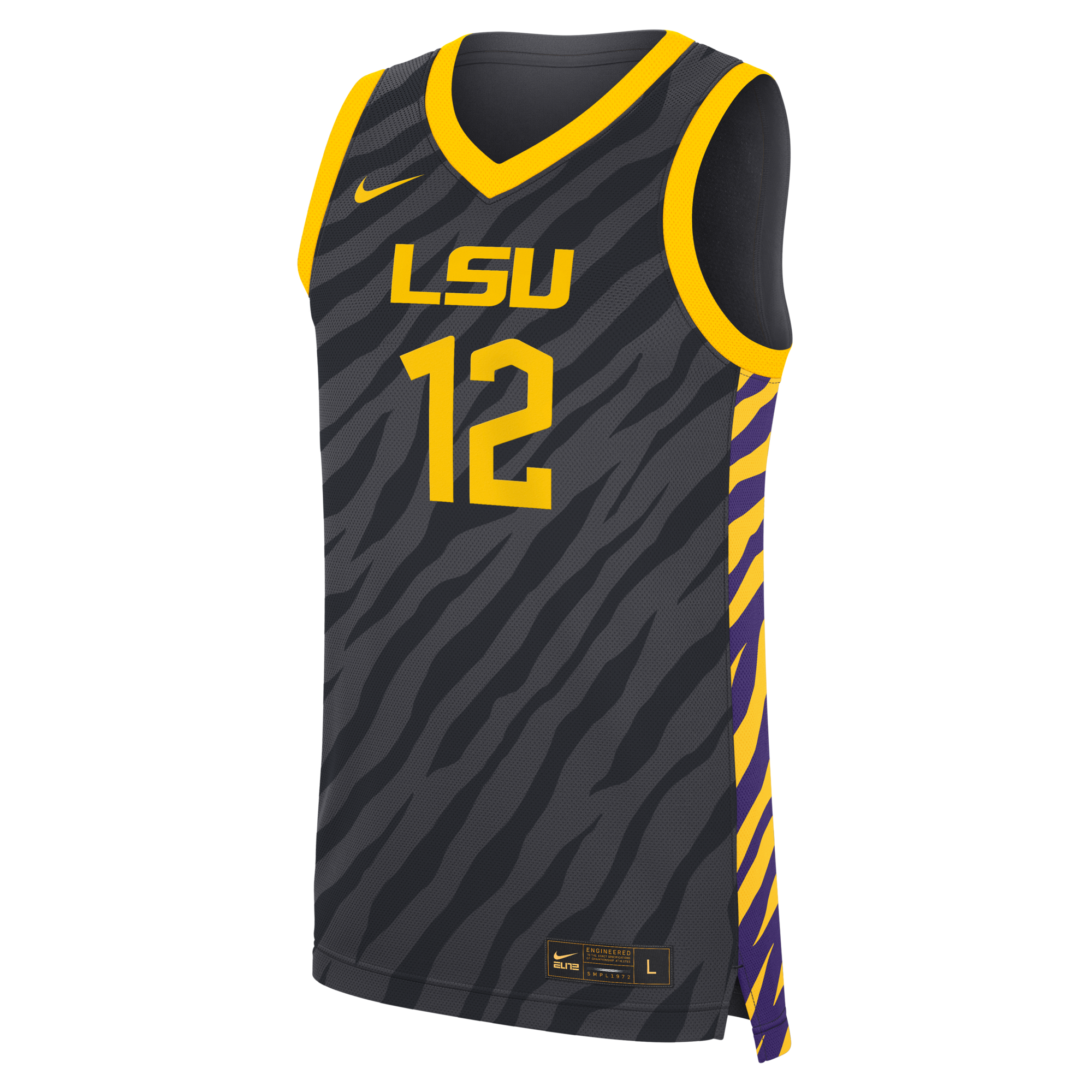 Nike Mikaylah Williams Anthracite LSU Tigers Replica Basketball Jersey