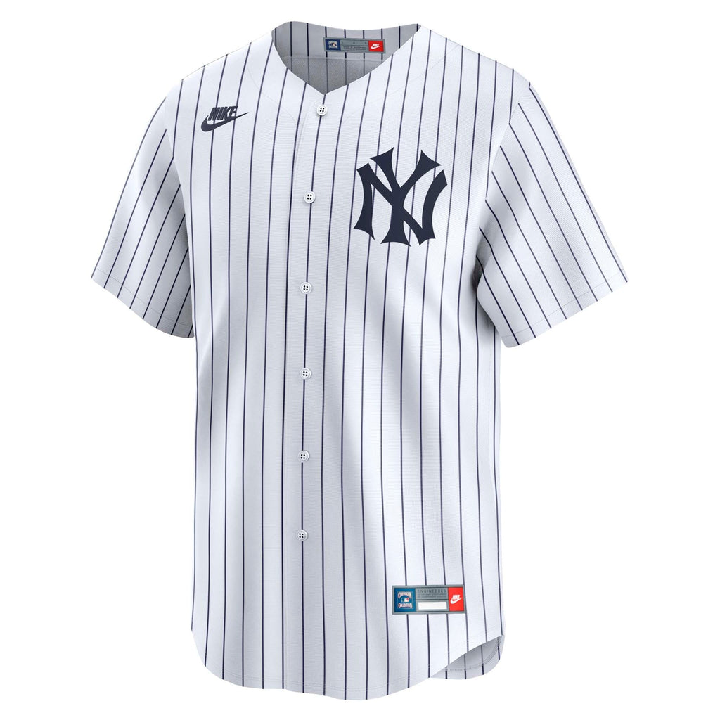 New York Yankees Mariano Rivera Nike White Throwback Cooperstown Collection Limited Jersey