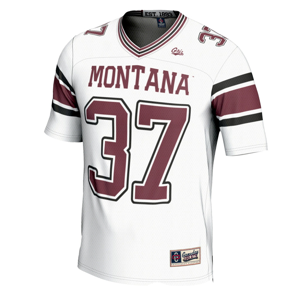 GameDay Greats #37 White Montana Grizzlies Football Jersey