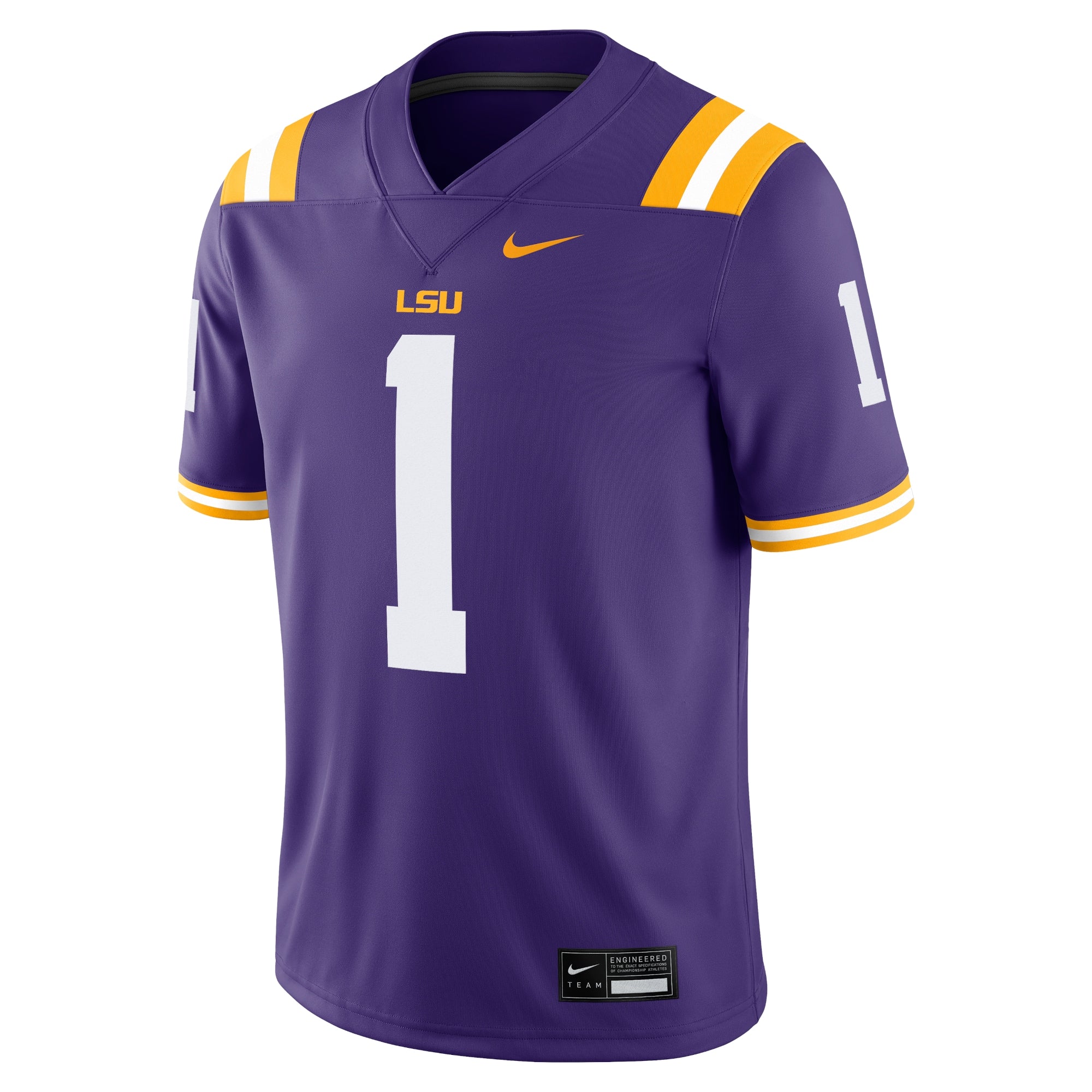 Nike #1 Purple LSU Tigers Game Jersey