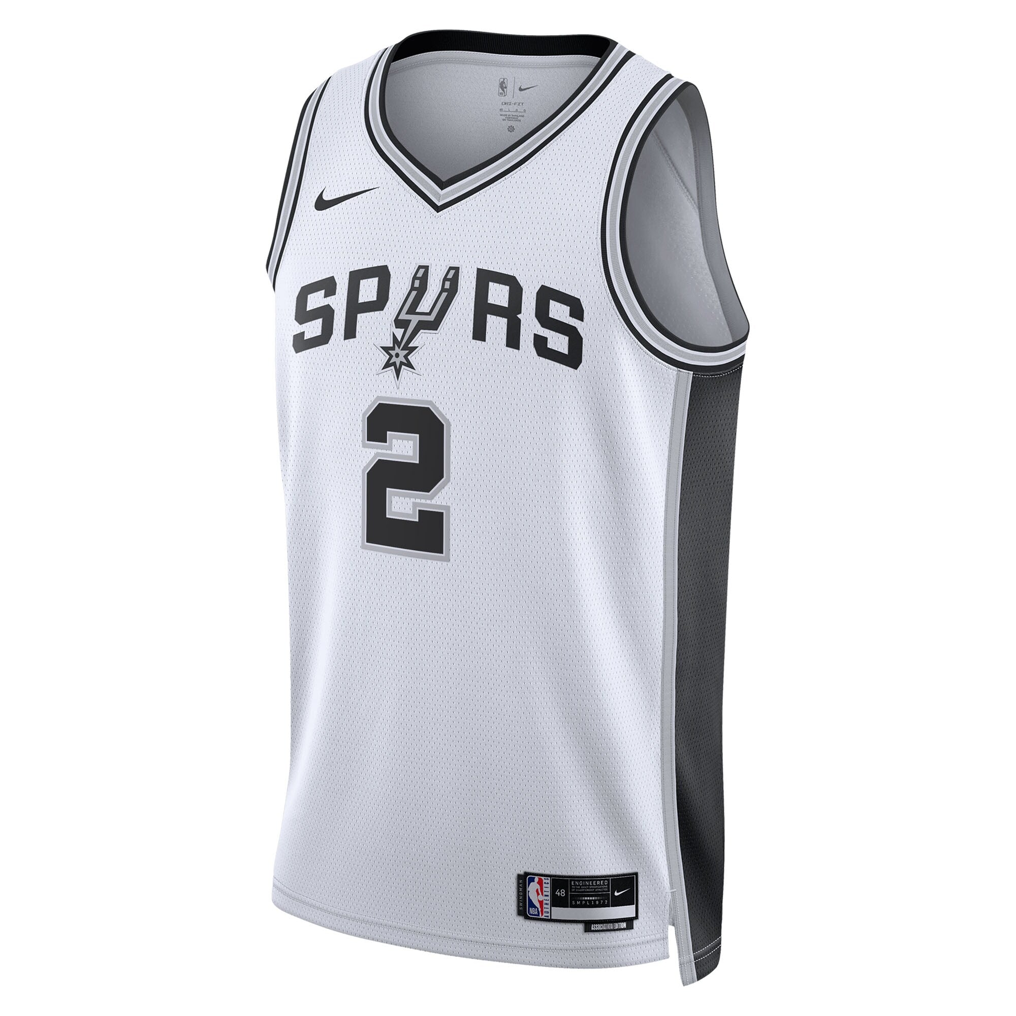 San Antonio Spurs Nike Association Edition Swingman Jersey NBA 2025 First Round Draft Pick - White - Dylan Harper