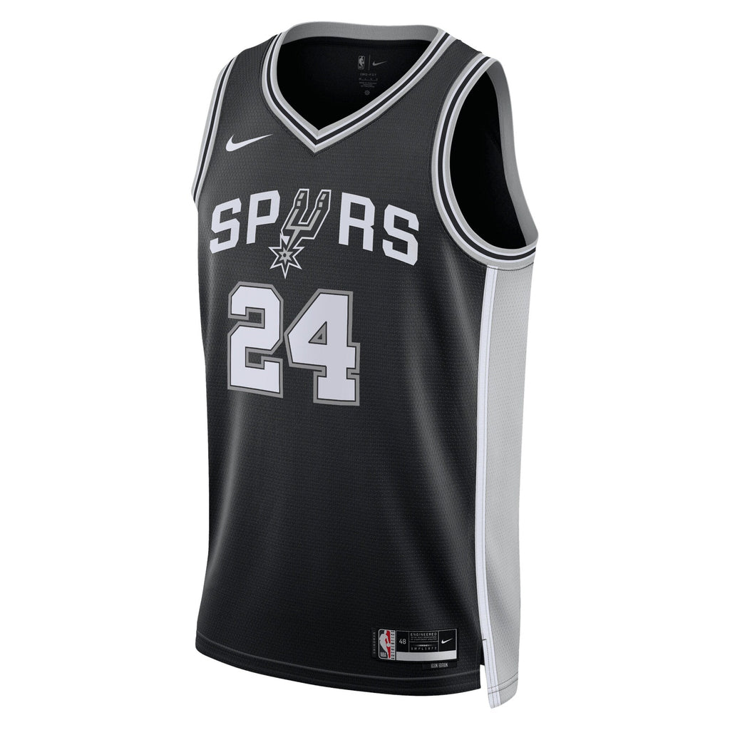 San Antonio Spurs Nike Icon Edition Swingman Jersey - Black - Devin Vassell