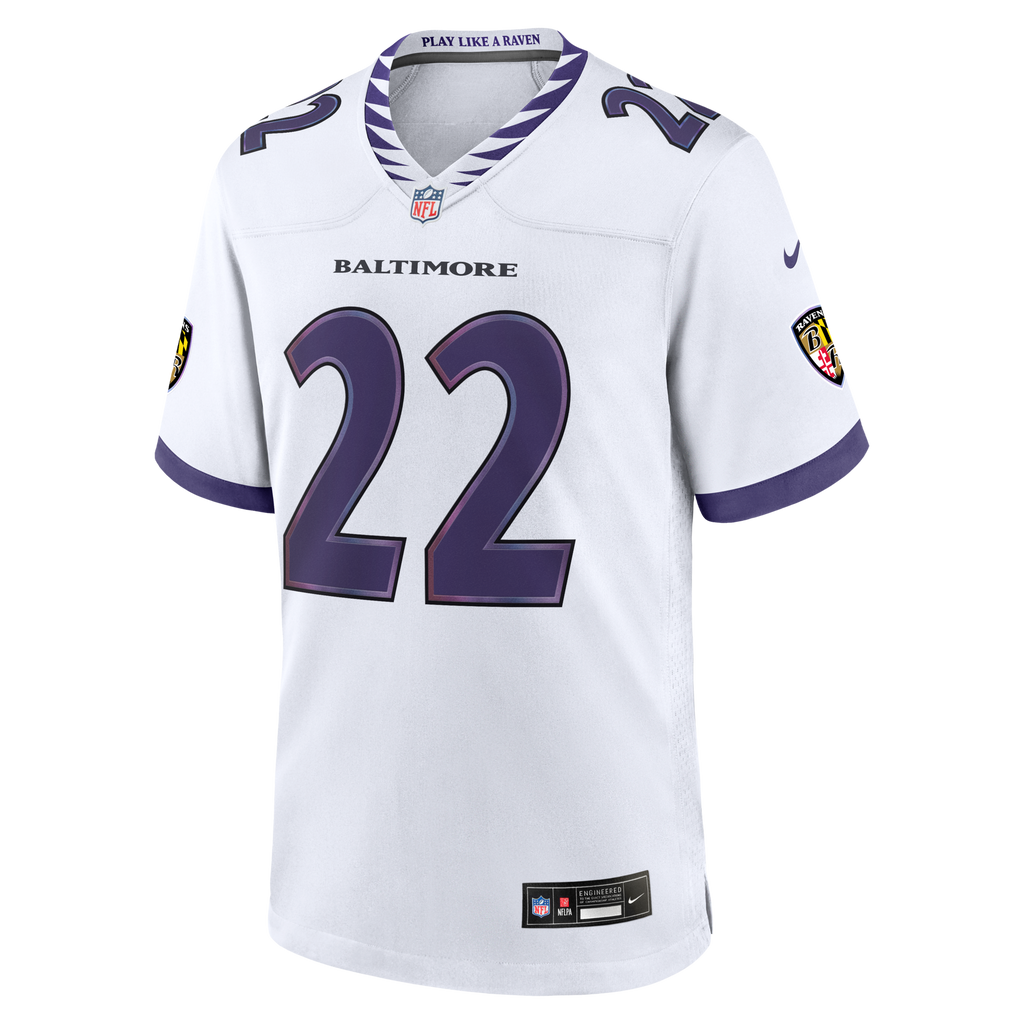 Baltimore Ravens Derrick Henry Nike White Game Jersey