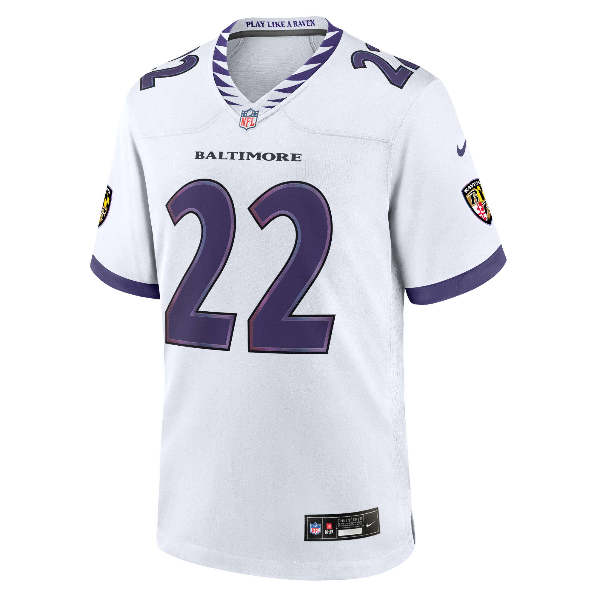 Baltimore Ravens Derrick Henry Nike White Game Jersey
