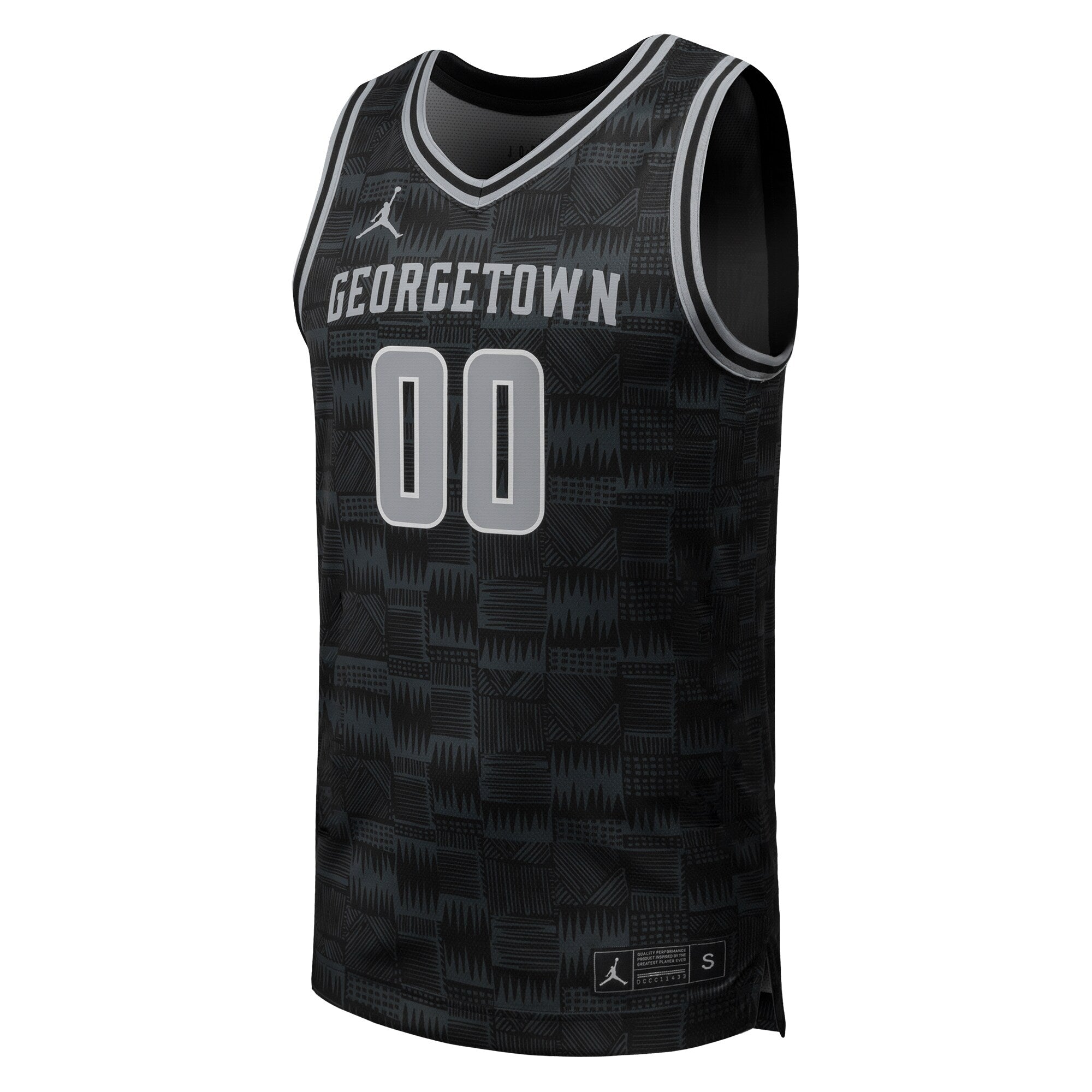 Jordan Brand #00 Black Georgetown Hoyas Replica Basketball Jersey
