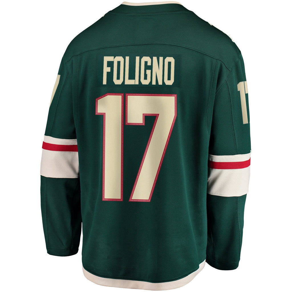 Minnesota Wild Marcus Foligno Fanatics Green Breakaway Jersey