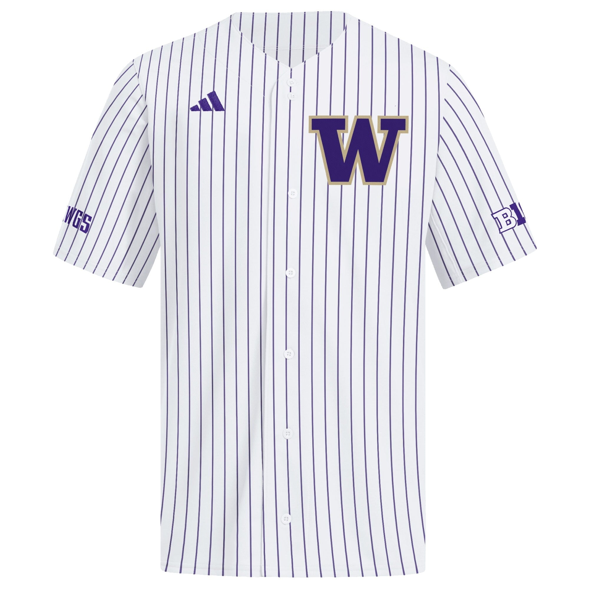adidas White Washington Huskies Home Replica Baseball Jersey