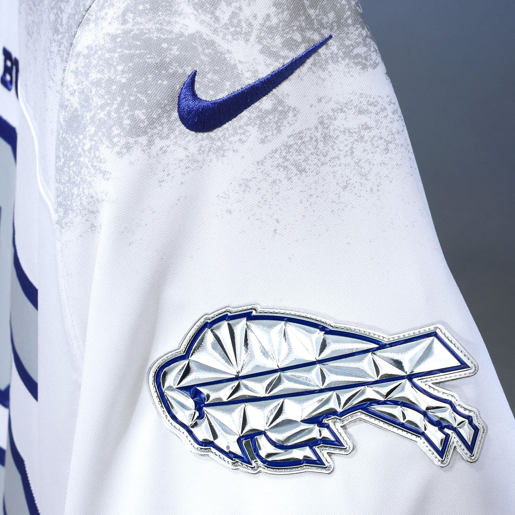 Buffalo Bills Josh Allen Nike White 2025 Rivalries Collection Stitched Limited Jersey