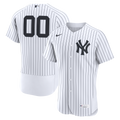 New York Yankees Nike White Home Authentic Custom Jersey