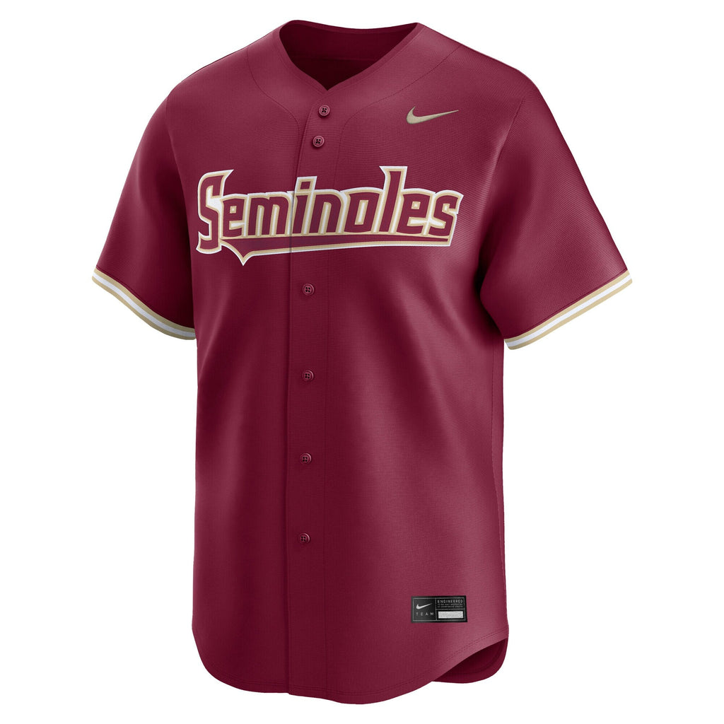 Nike Garnet Florida State Seminoles Baseball Limited Jersey
