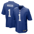 New York Giants Malik Nabers Nike Royal Player Game Jersey