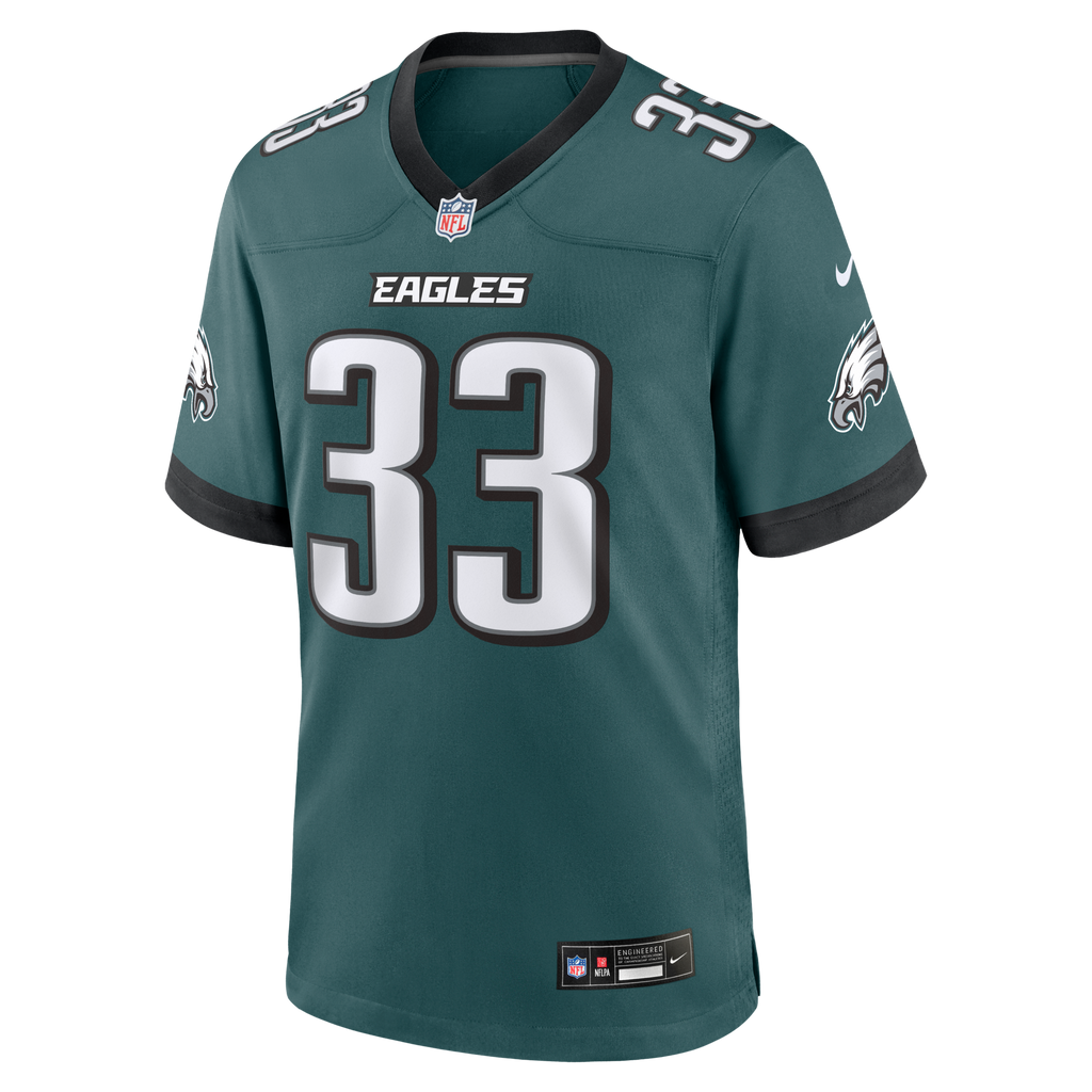 Philadelphia Eagles Cooper DeJean Nike Midnight Green Team Game Jersey