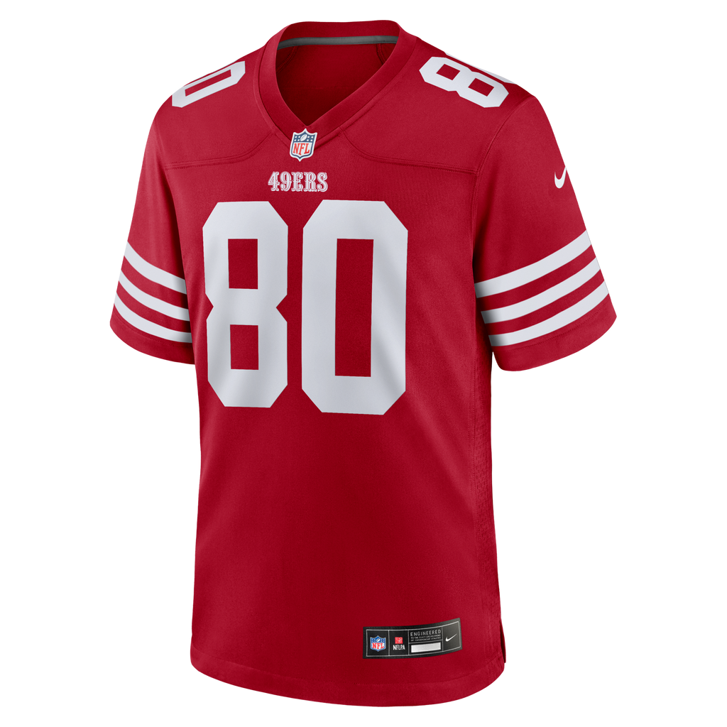 San Francisco 49ers Jerry Rice Nike Scarlet Retired Team Player Game Jersey