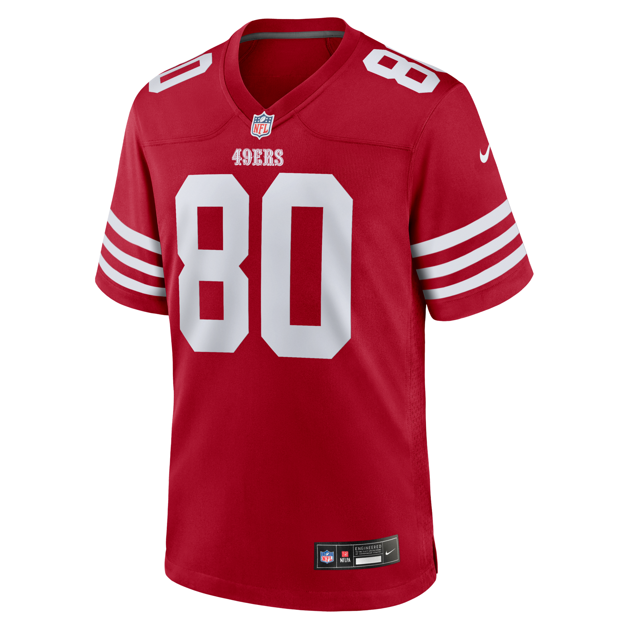San Francisco 49ers Jerry Rice Nike Scarlet Retired Team Player Game Jersey