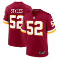 Washington Commanders Sonny Styles Nike Burgundy 2026 NFL Draft First Round Pick No. 7 Team Game Jersey