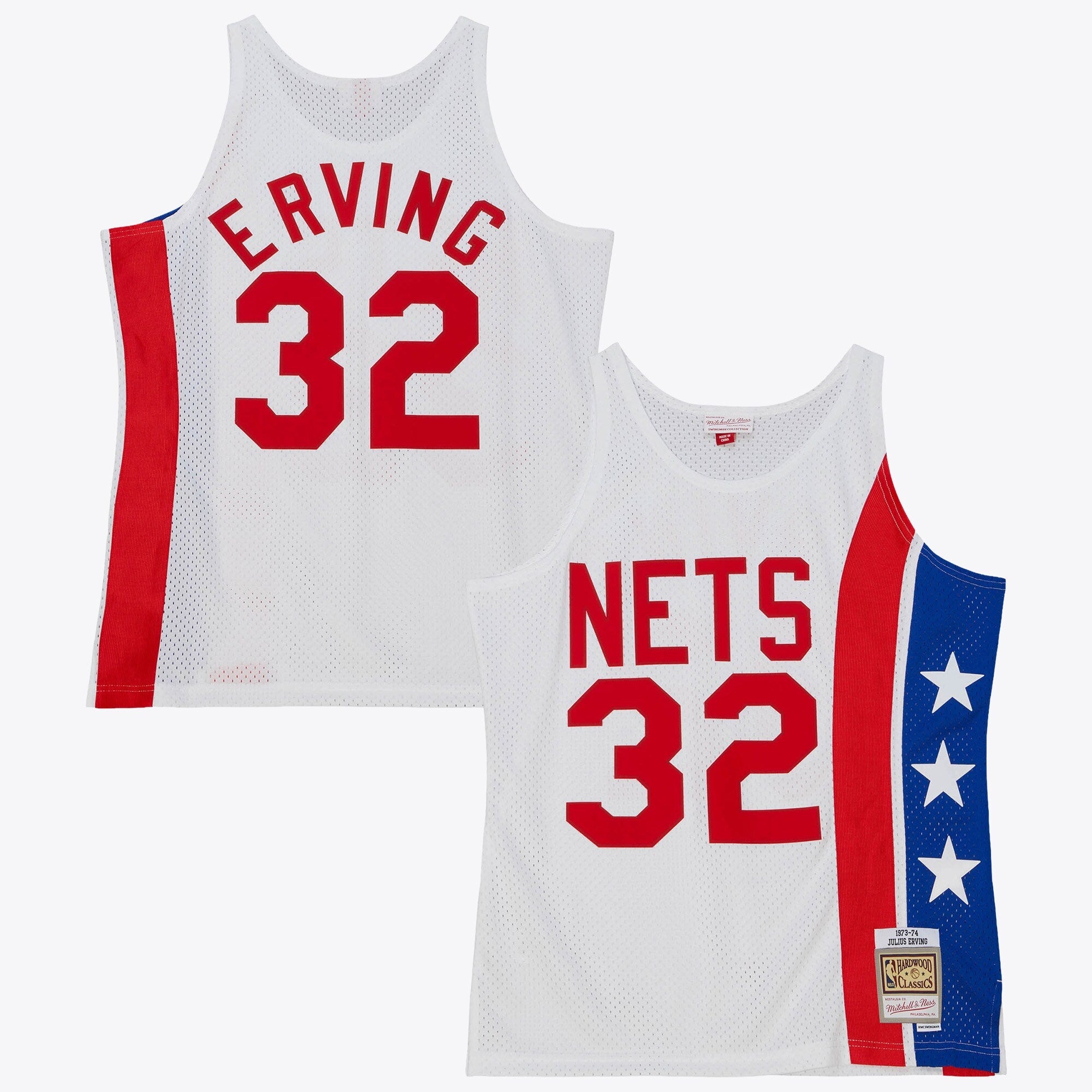 Brooklyn Nets Mitchell & Ness Julius Erving 1973 Home Authentic Jersey - White