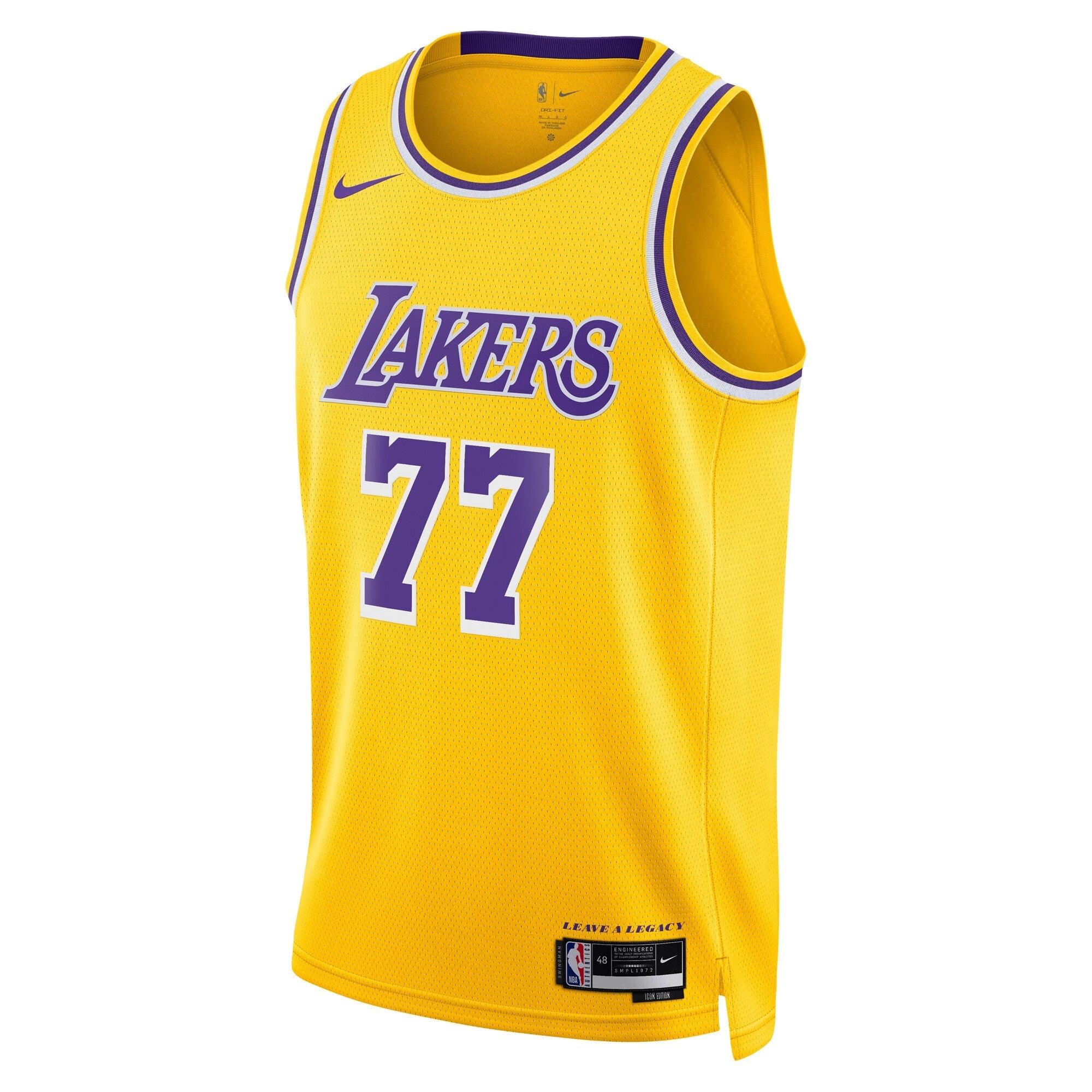 Los Angeles Lakers Nike Icon Edition Swingman Jersey - Gold - Luka Don?i?