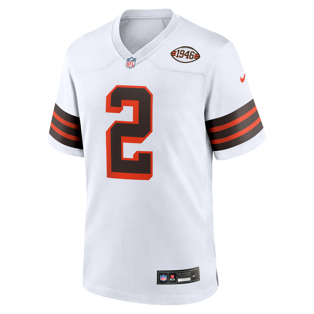 Cleveland Browns Shedeur Sanders Nike White Alternate Game Jersey