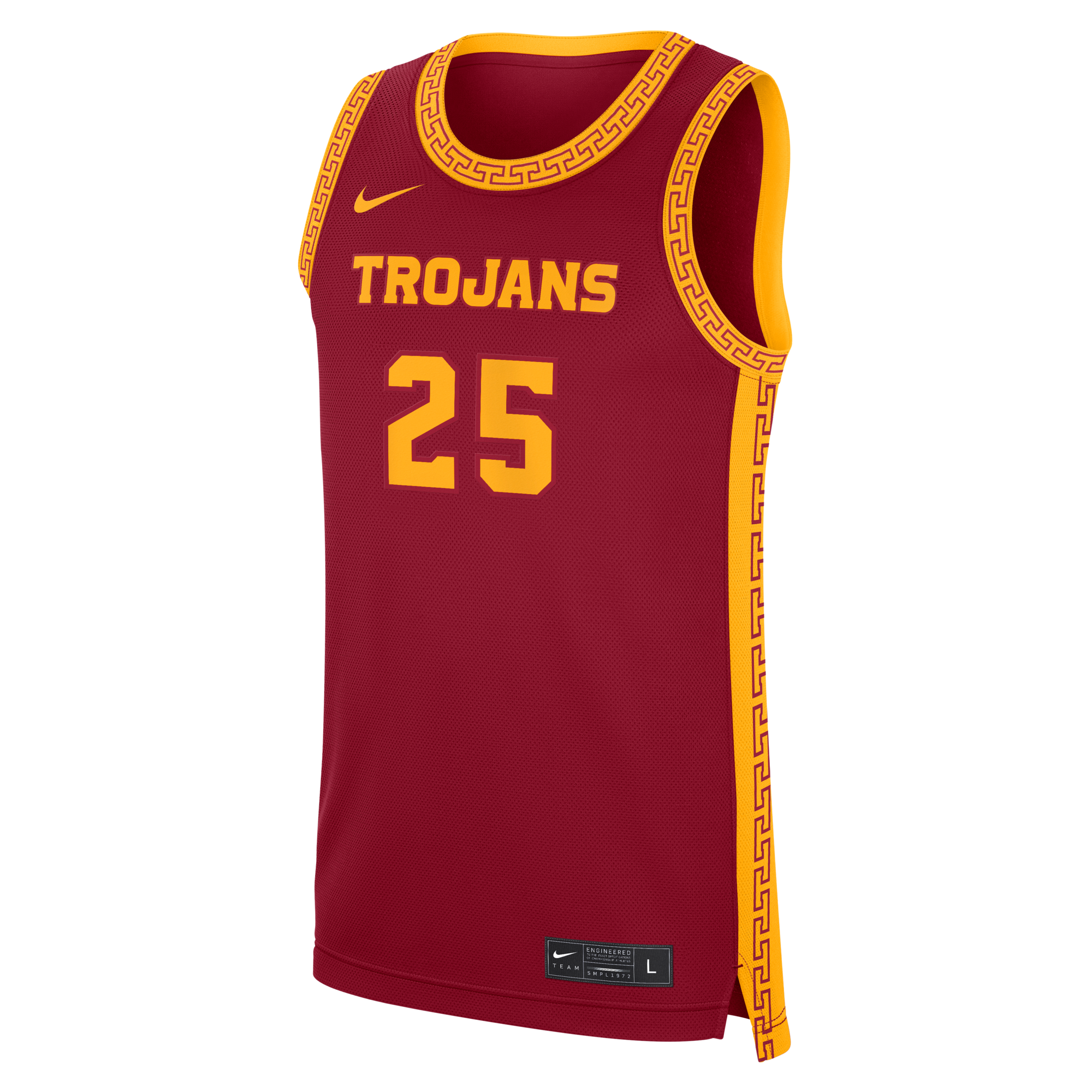 Nike #25 Cardinal USC Trojans Road Replica Basketball Jersey