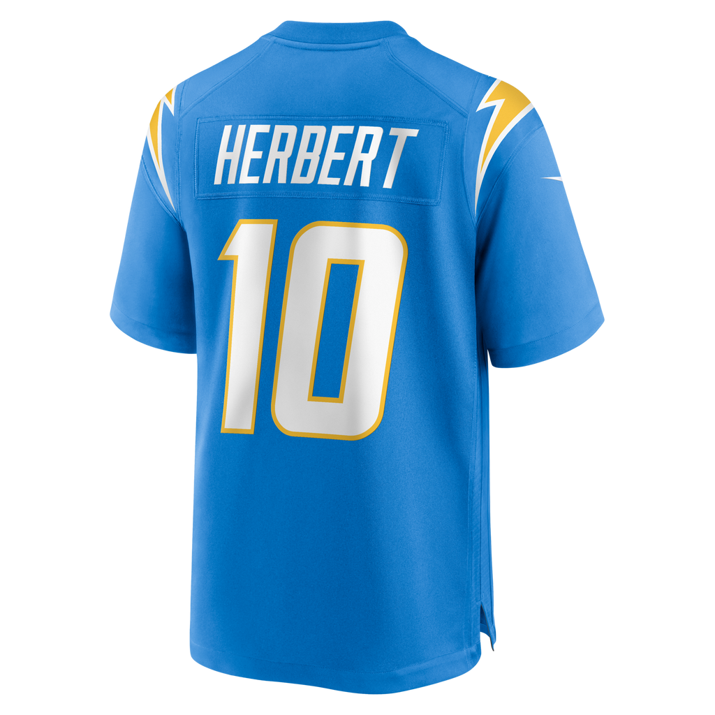 Los Angeles Chargers Justin Herbert Nike Powder Blue Player Game Jersey