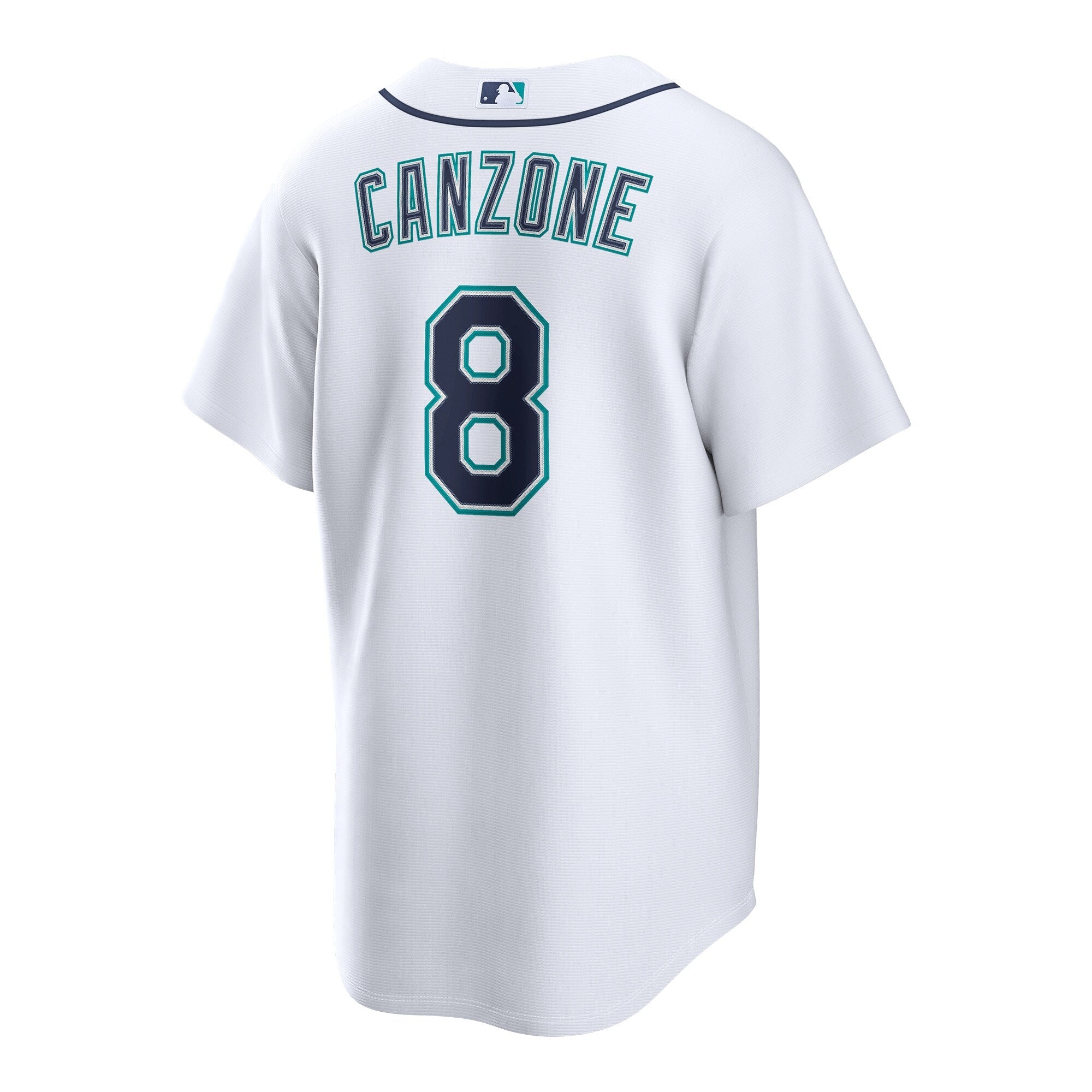 Seattle Mariners Dominic Canzone Nike White Home Replica Jersey