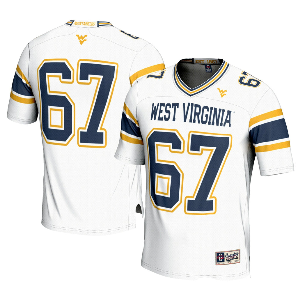 GameDay Greats #1 White West Virginia Mountaineers Football Jersey