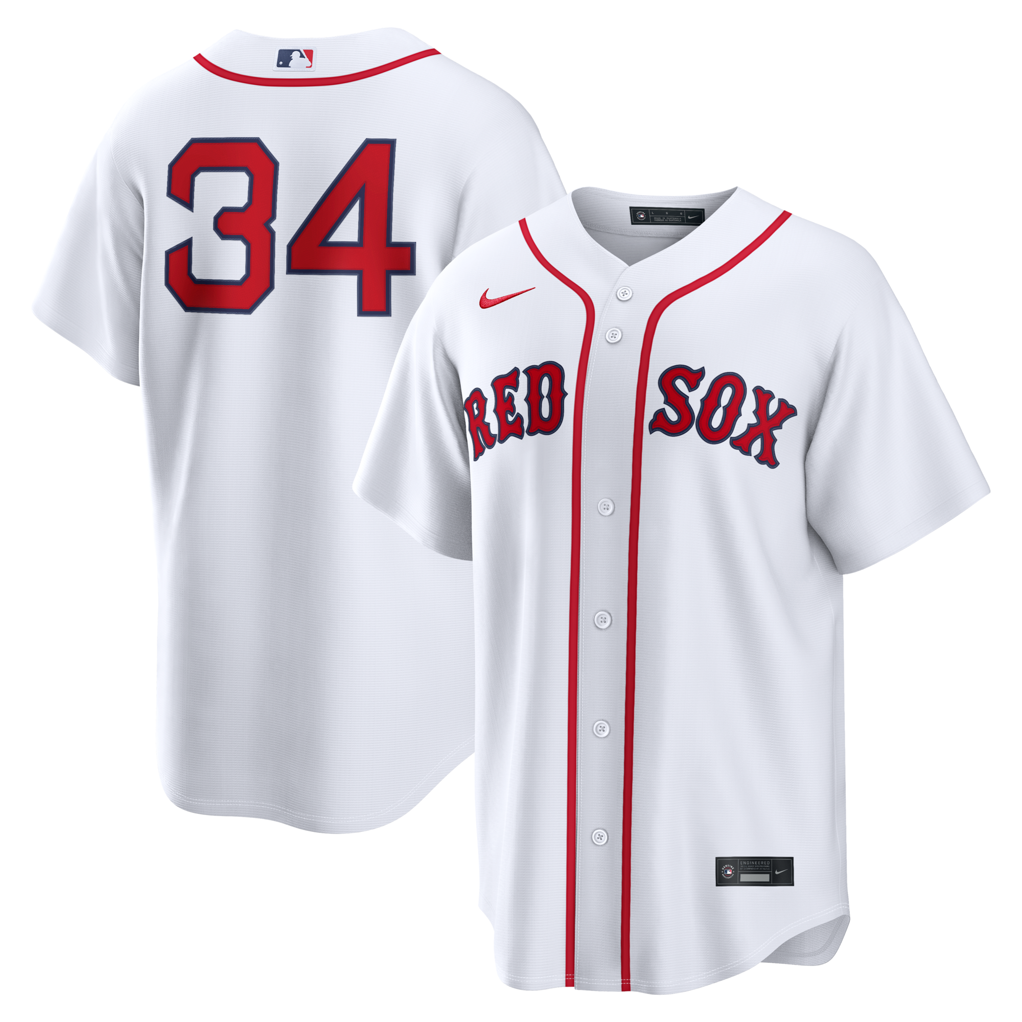 Boston Red Sox David Ortiz Nike White Home Replica Jersey