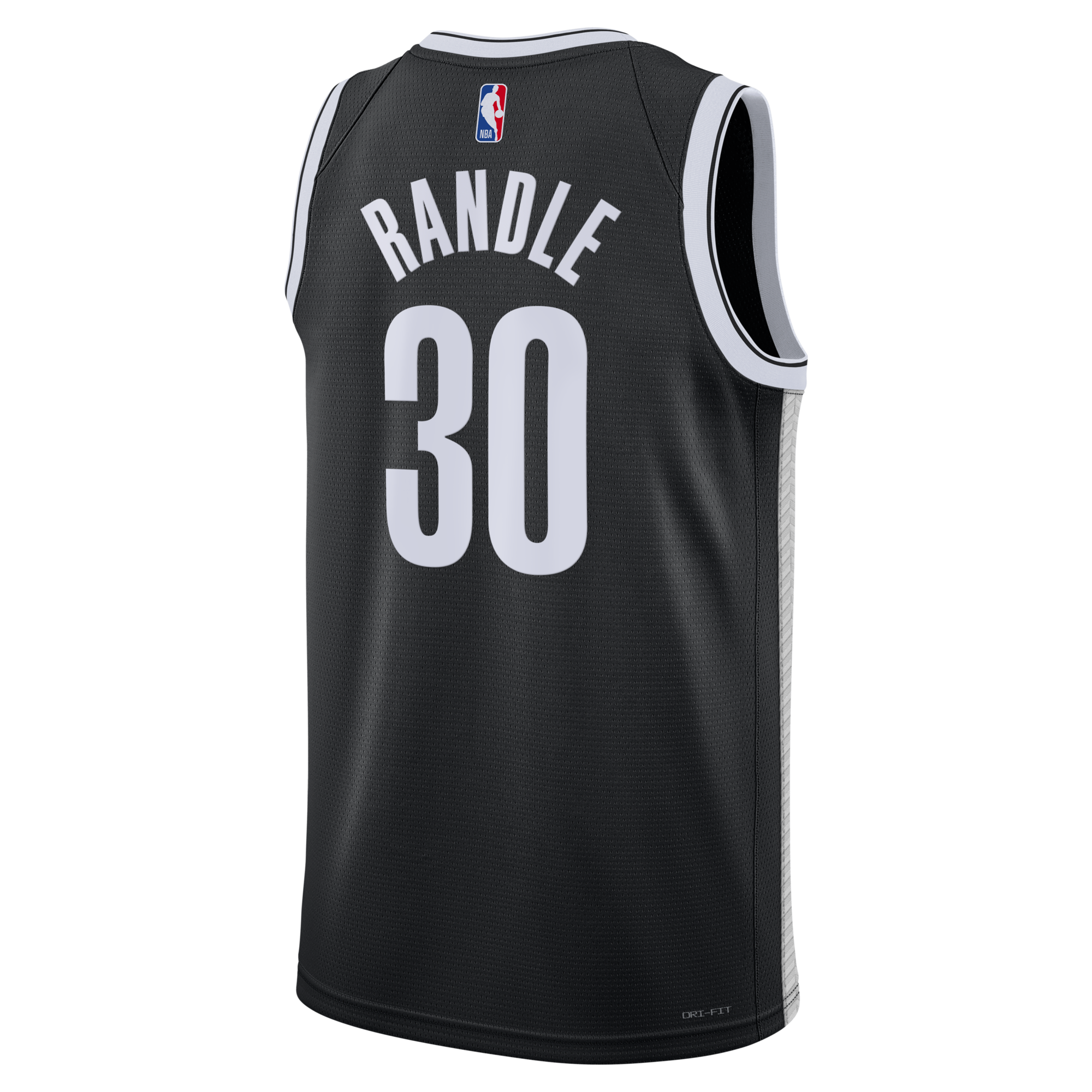 Brooklyn Nets Nike Icon Swingman Jersey- Black - Julius Randle