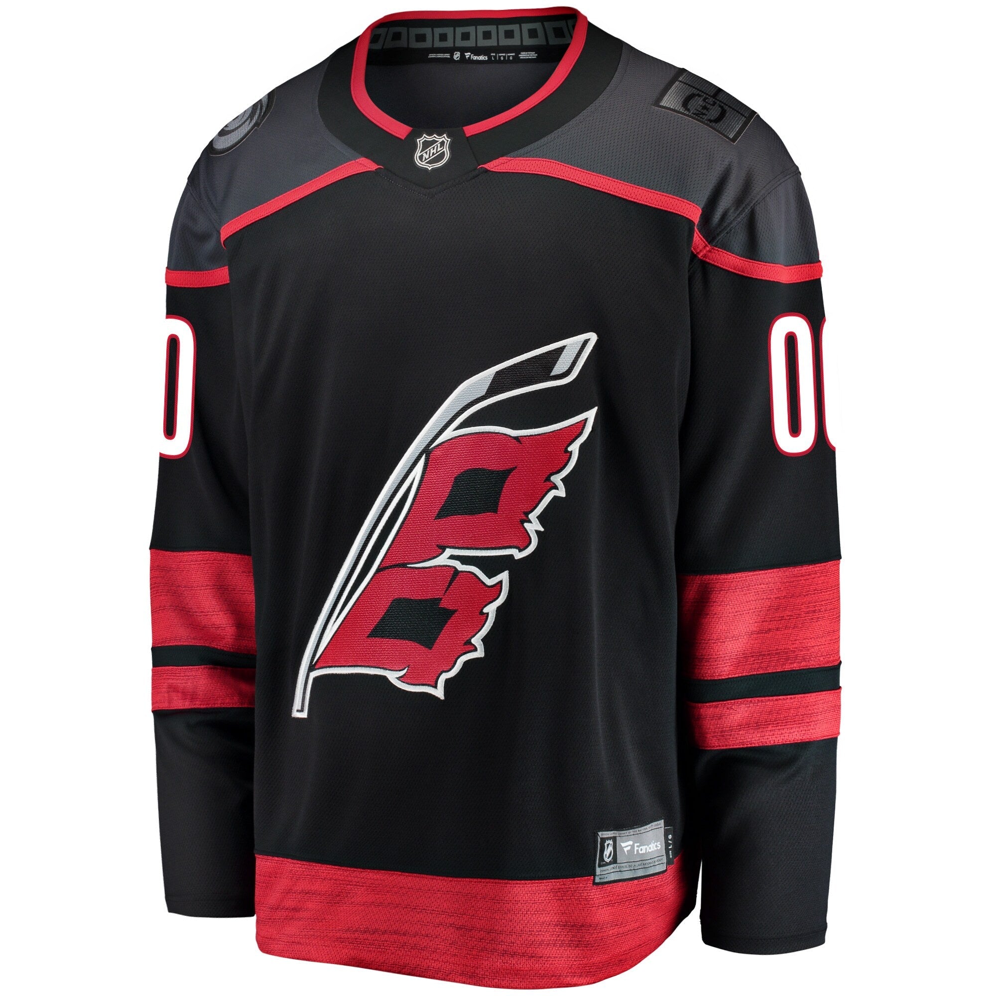 Carolina Hurricanes Fanatics Black Home Breakaway Custom Jersey