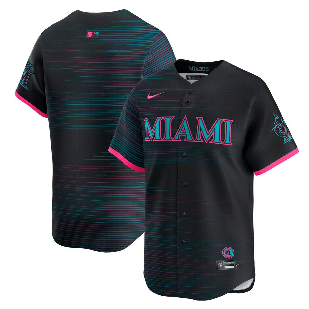 Miami Marlins Nike Black 2025 City Connect Limited Jersey