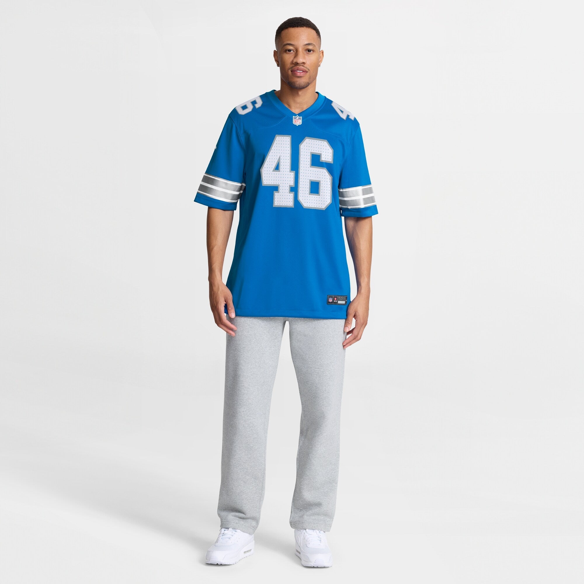 Detroit Lions Jack Campbell Nike Blue Game Jersey